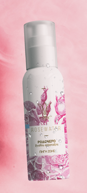 Μπουκάλι ροδόνερου Fonte Di Vita – βιολογικό ροδόνερο Rosa Damascena